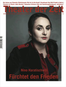 Cover Theater der Zeit Heft 10 2018