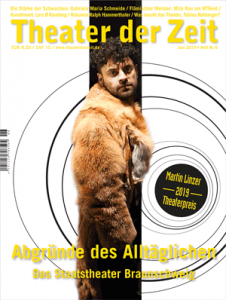Cover Theater der Zeit Heft 6 2019